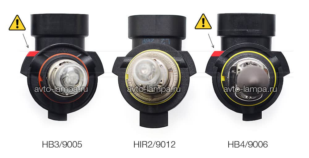 Filed HB4 LED bulb showing which connector lobe was trimmed for HIR2-socket fitment on the X80