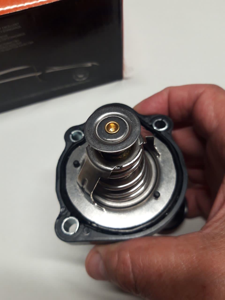 Second AliExpress thermostat unit with unclear/worn temperature marking on housing