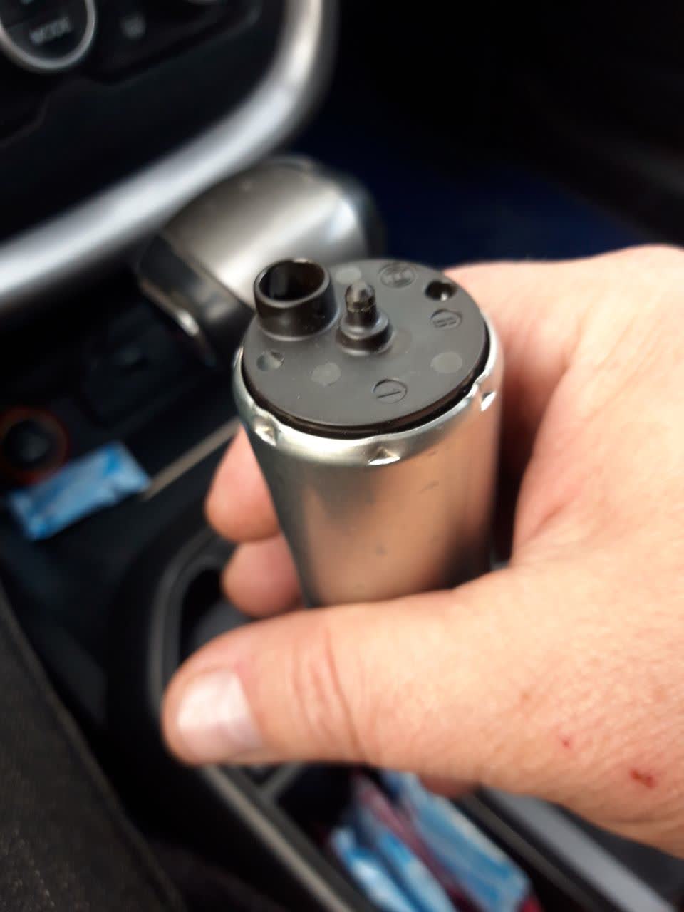 Photo from the fuel pump replacement/installation