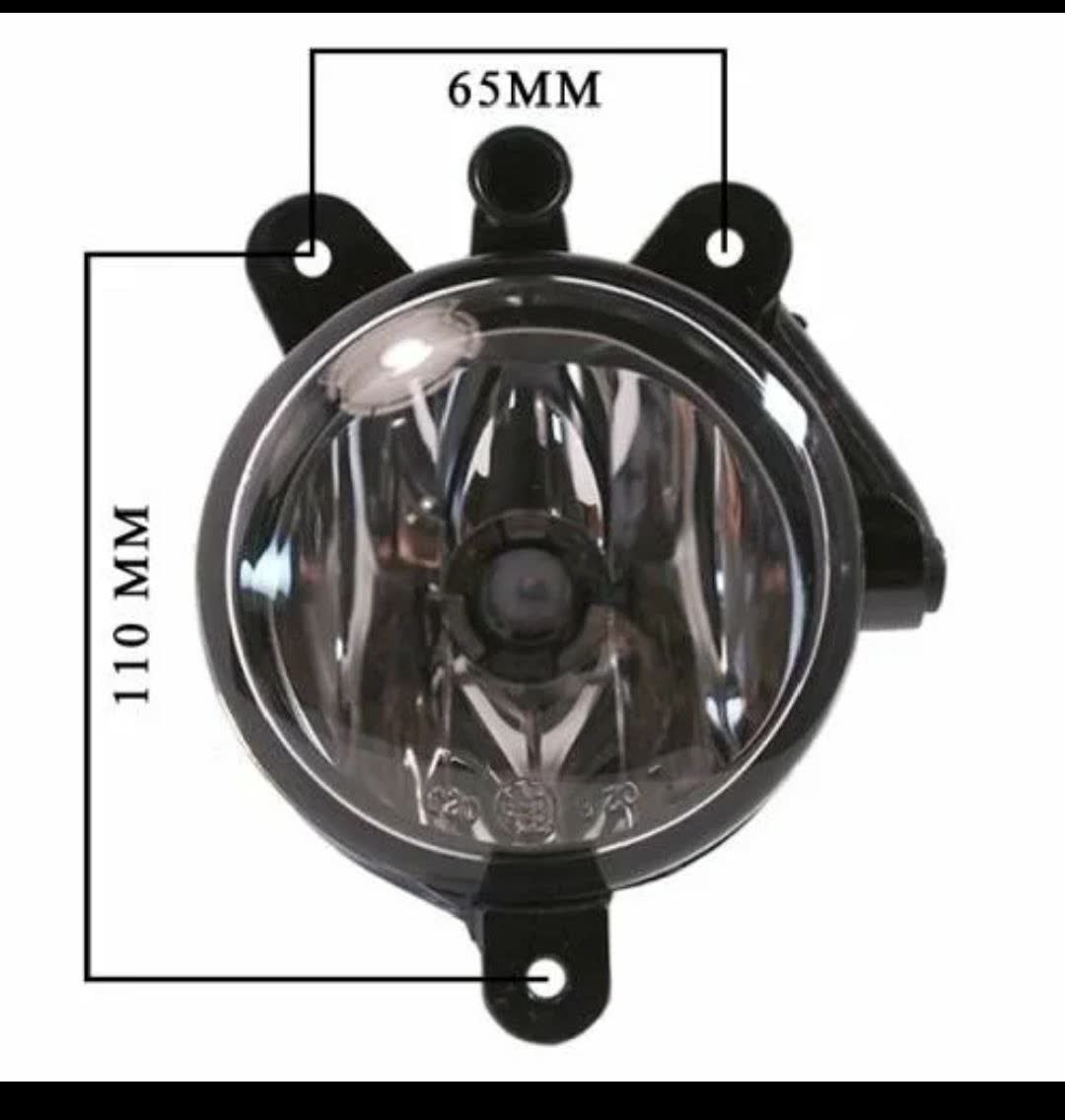 Side-by-side dimension comparison showing Lada Priora-spec fog lights are incompatible with X80