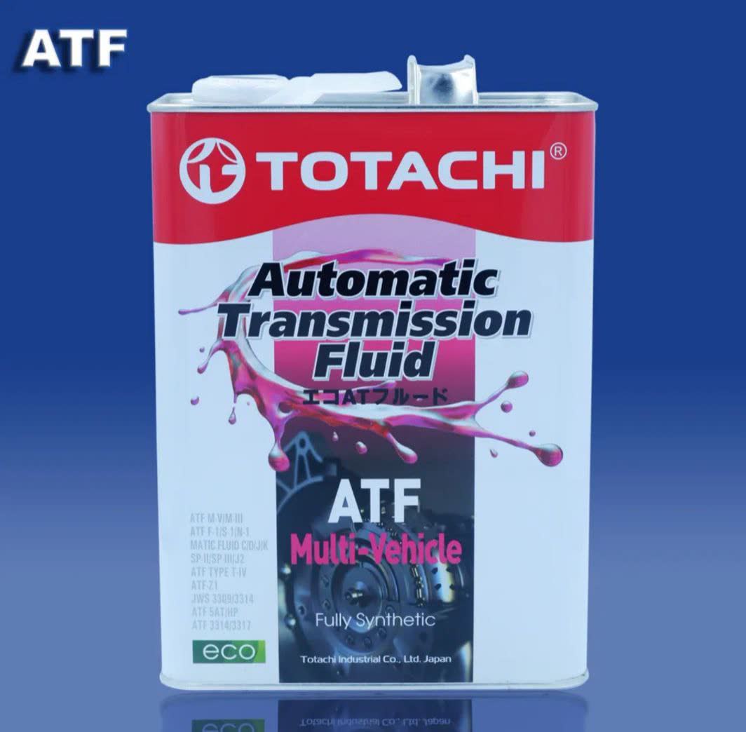 Product photo of the Totachi ATF (Multi-Vehicle, fully synthetic) bottle used for the partial-drain service