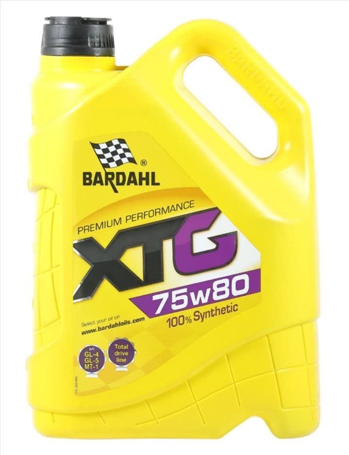 Photo of BARDAHL XTG 75w80 100% Synthetic transmission oil bottle