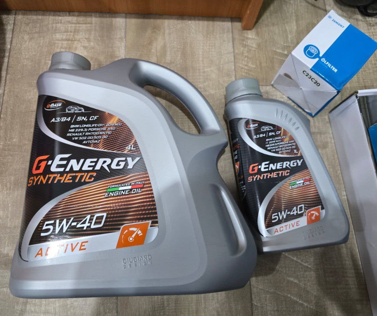 GENESIS SPECIAL SPX 5W-40 oil bottle shared as a recommended option, matching the official dealer fill