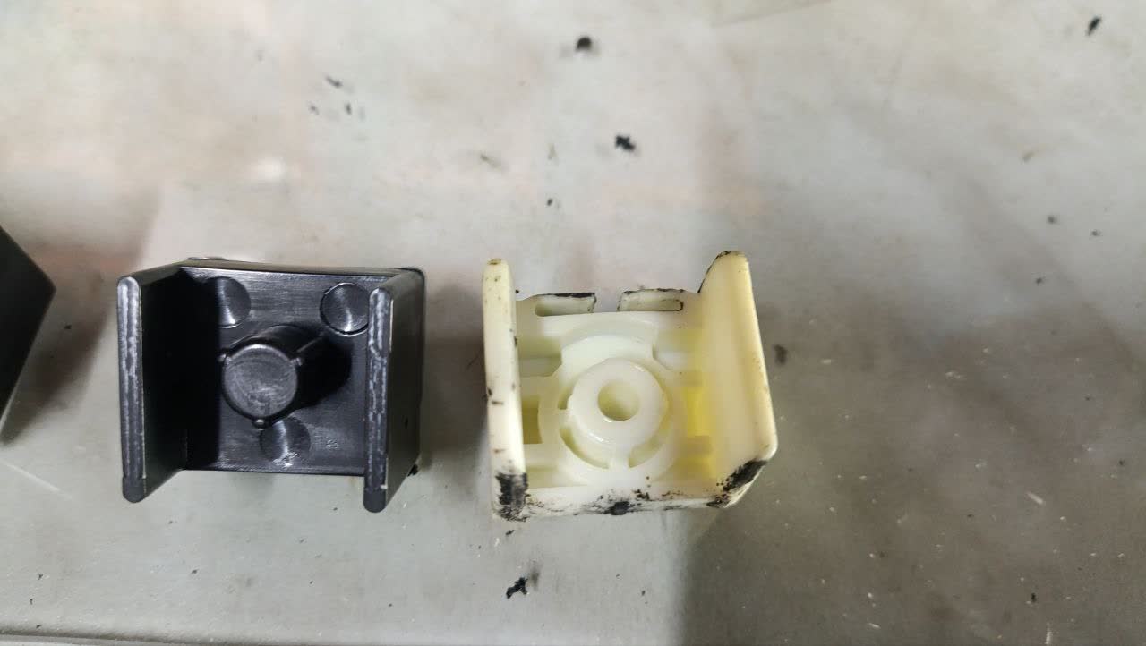 Installation of replacement door limiter clip using a vise