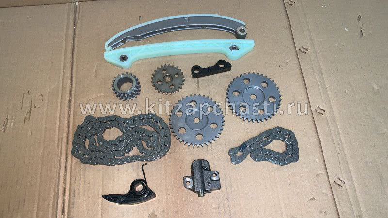 Photo shows timing chain layout with both chains visible