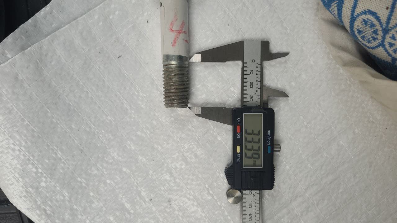 Towing hook photo showing part label