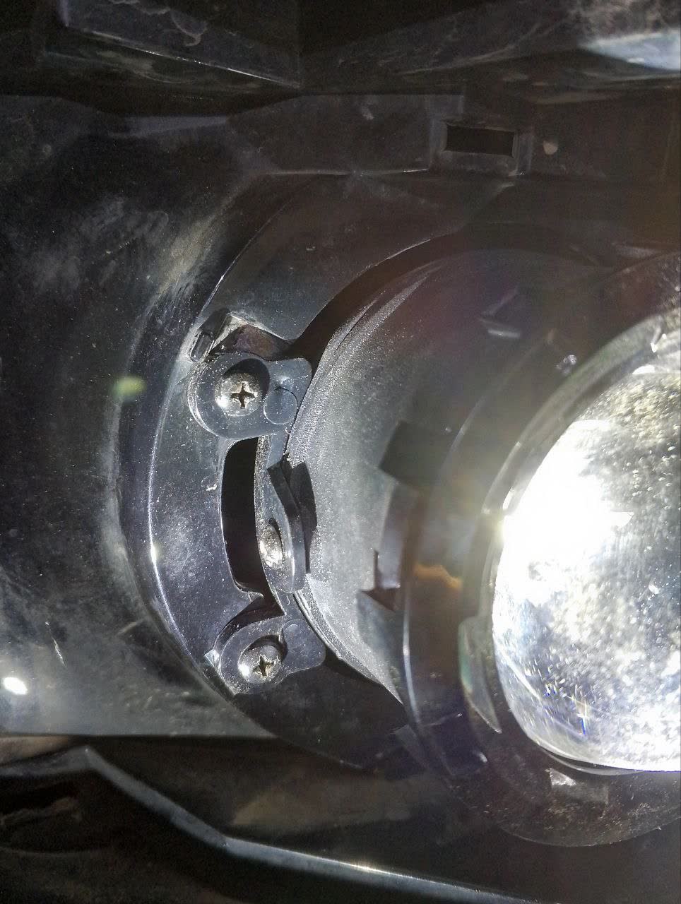 Photo of installed BI-LED module showing brightness on the road
