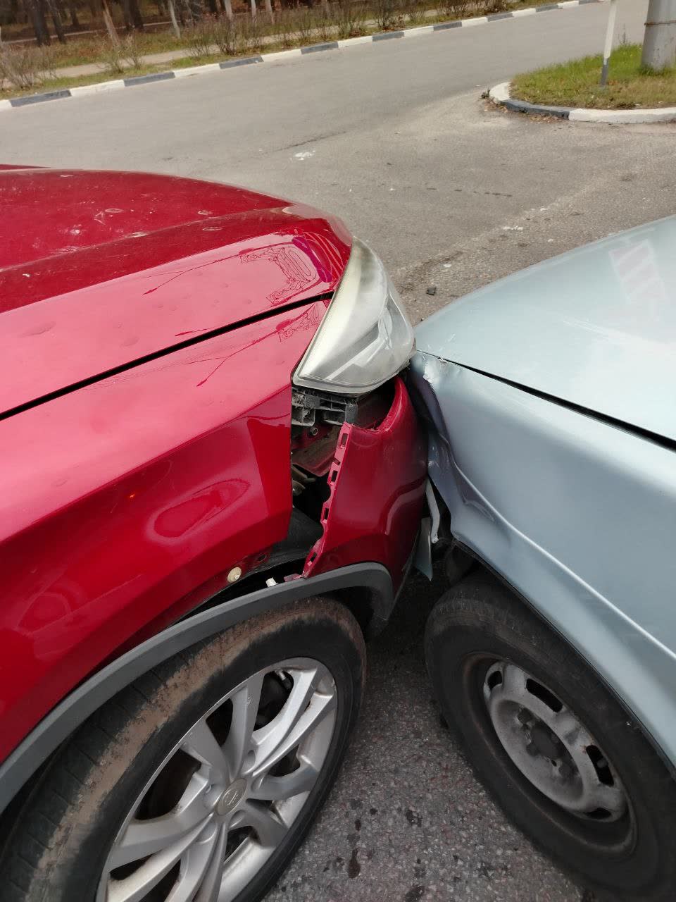 Damaged front bumper with tear #2