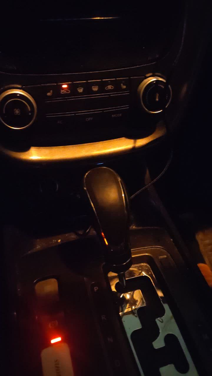 Aftermarket AT gear knob installed in interior