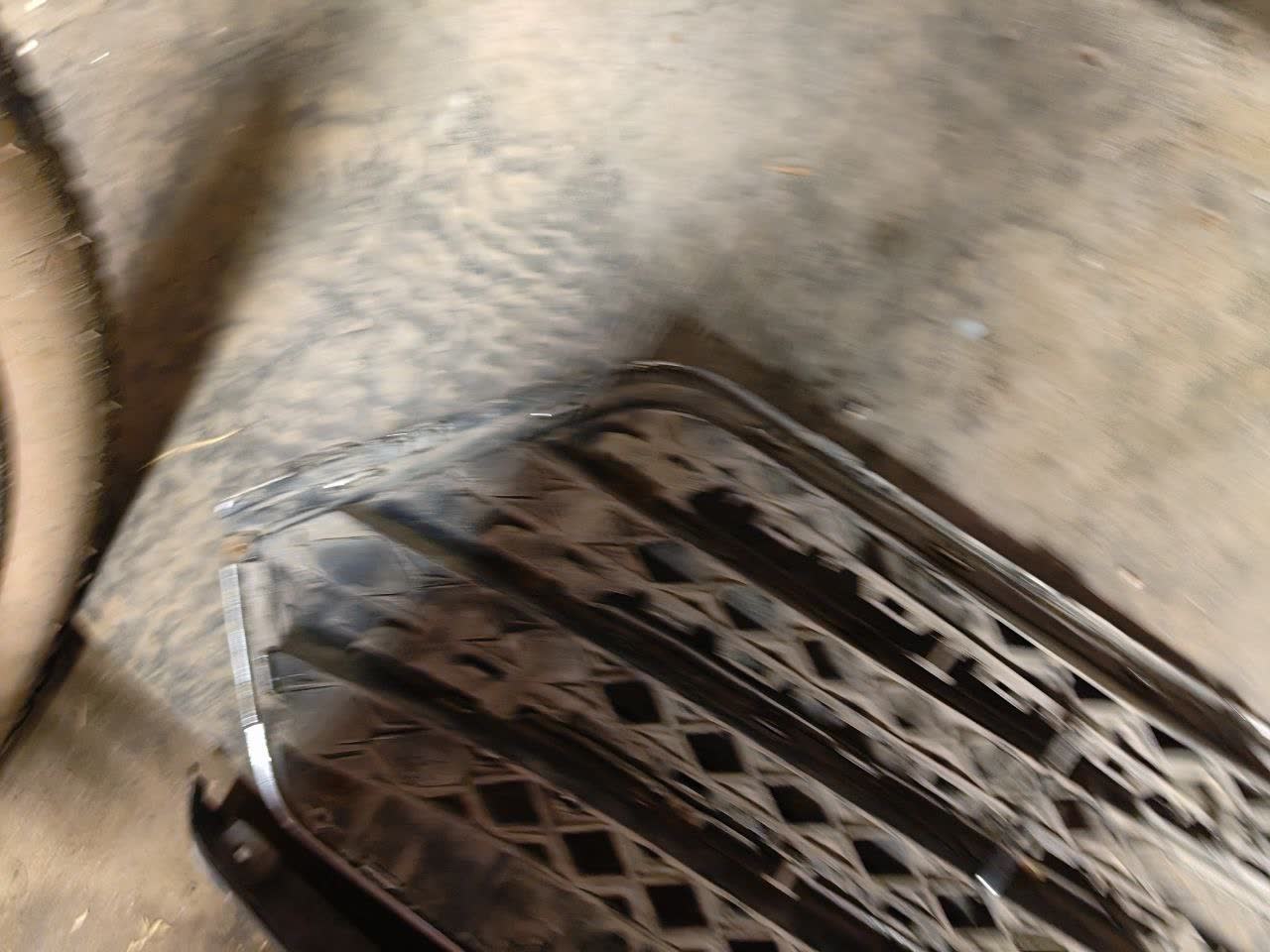 Grille mounting hardware close-up