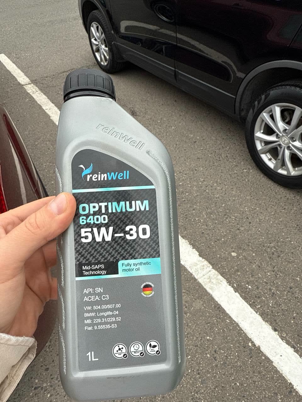 Photo accompanying an owner's inquiry about oil type/viscosity for the Mazda-derived engine